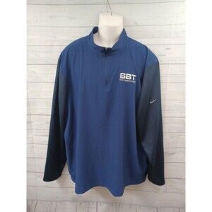 Nike Mens Jacket SBT State Bank Of Texas Henley Blue Black XXL